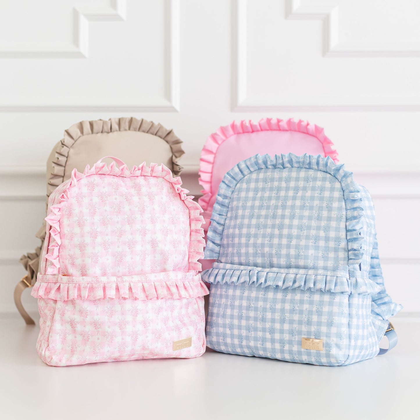 PRACTICALLY PERFECT Ruffled Nylon Backpack