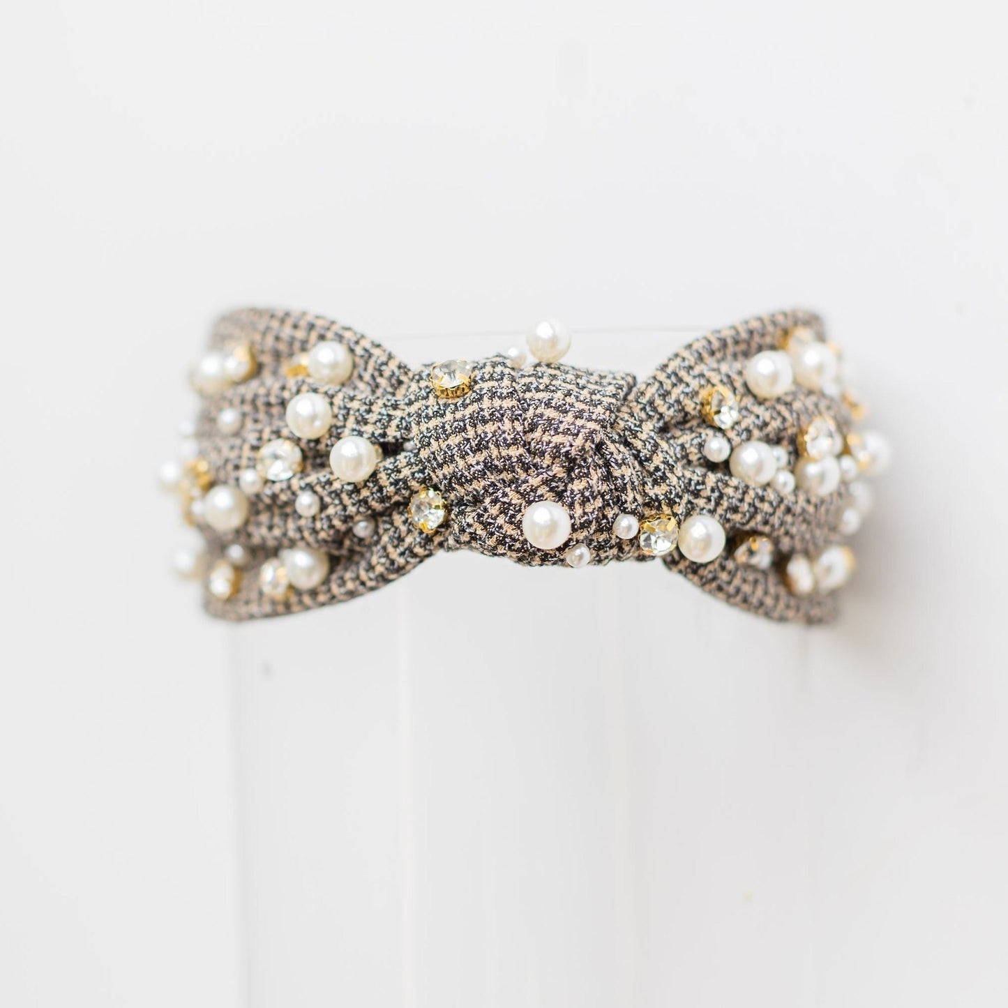 HOLLIS HEADBAND // Dark Grey Chiffon
