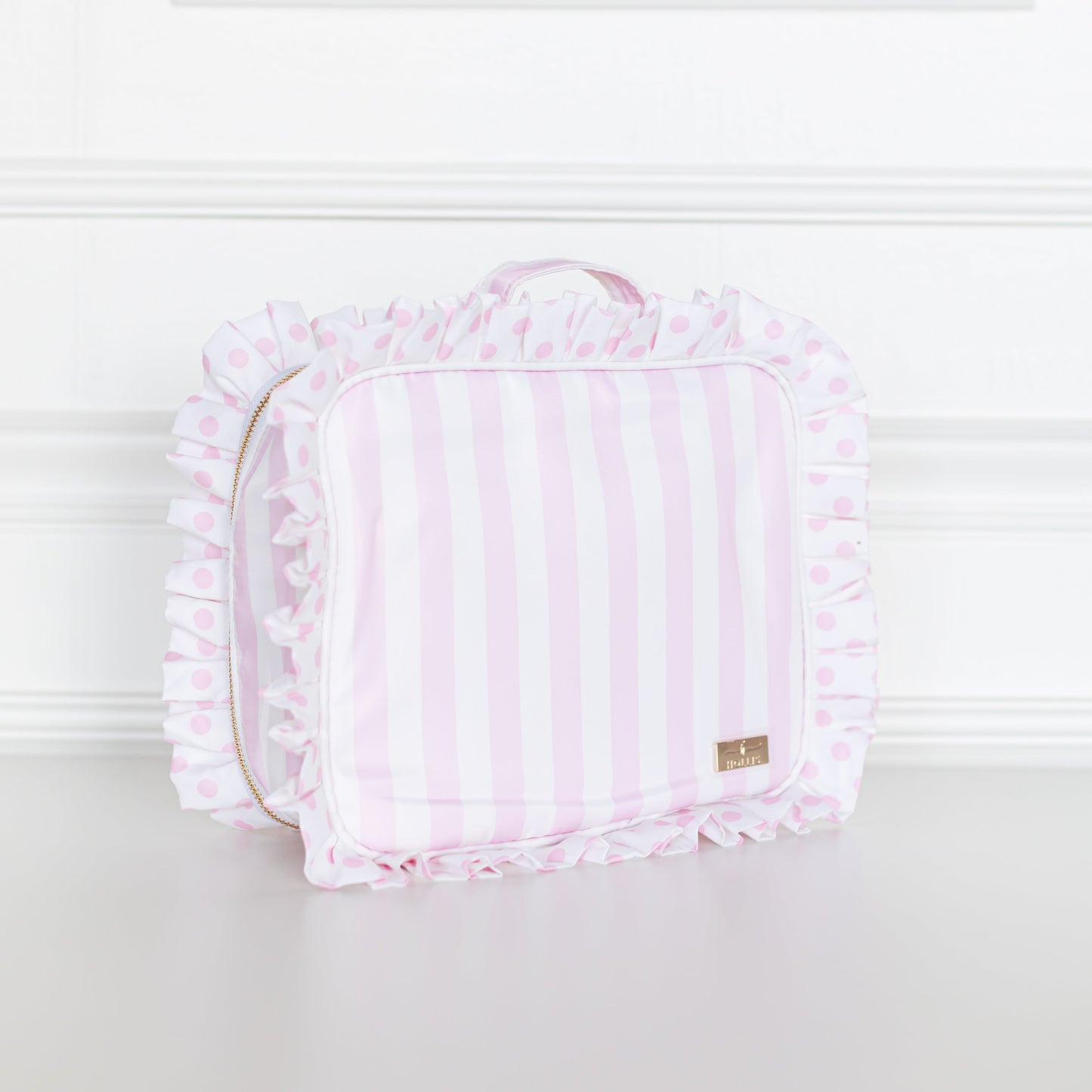 Pink Polka Stripe Jett Setter 2.0