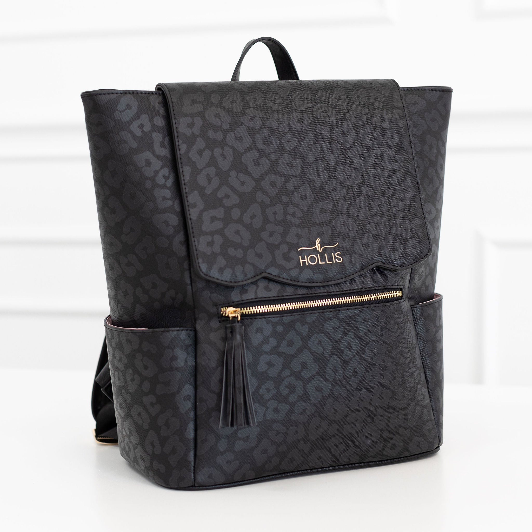 Black Leopard Frilly Backpack - RECENTLY MARKED DOWN - FINAL SALE - WI ...