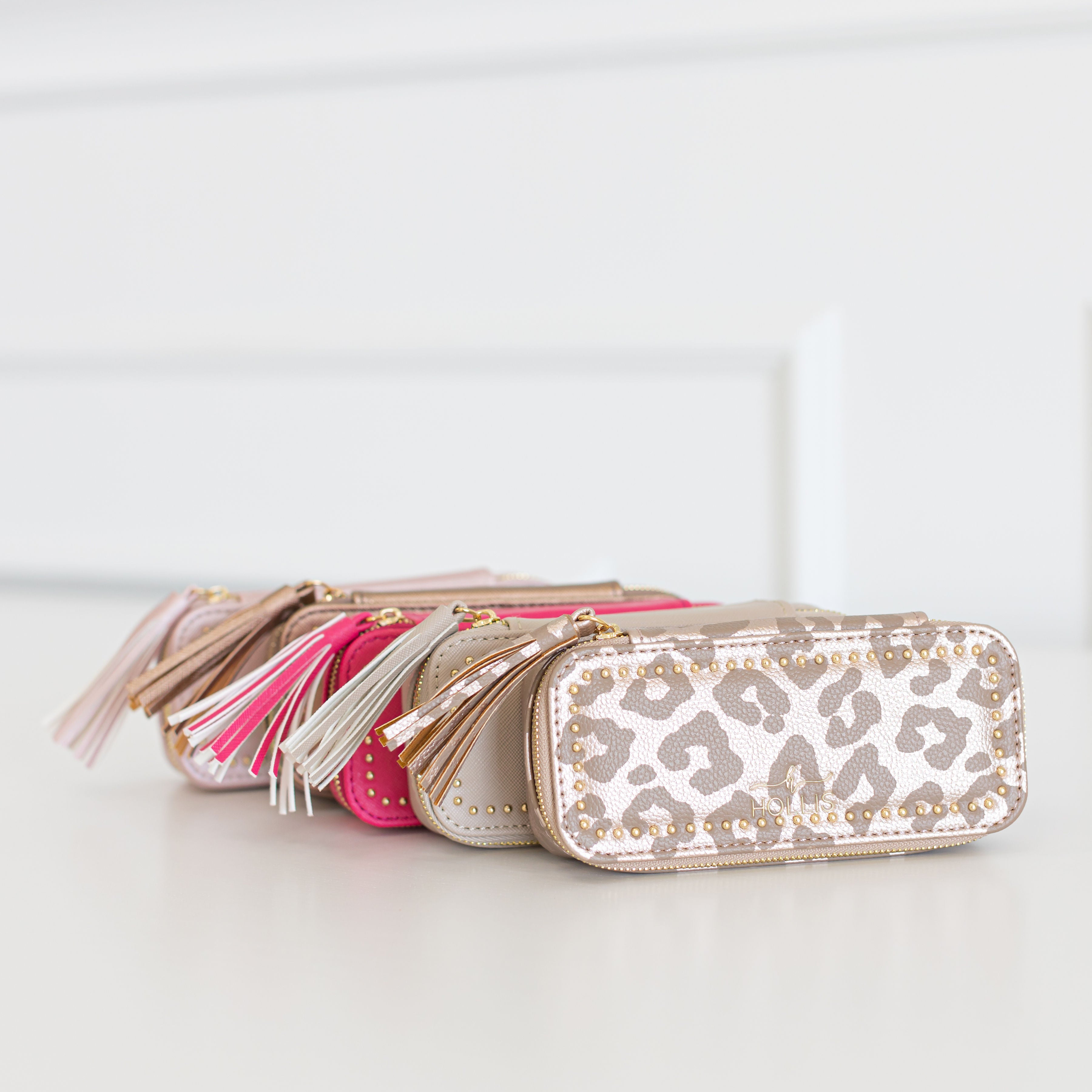 Hollis luxury travel and luxury makeup bags