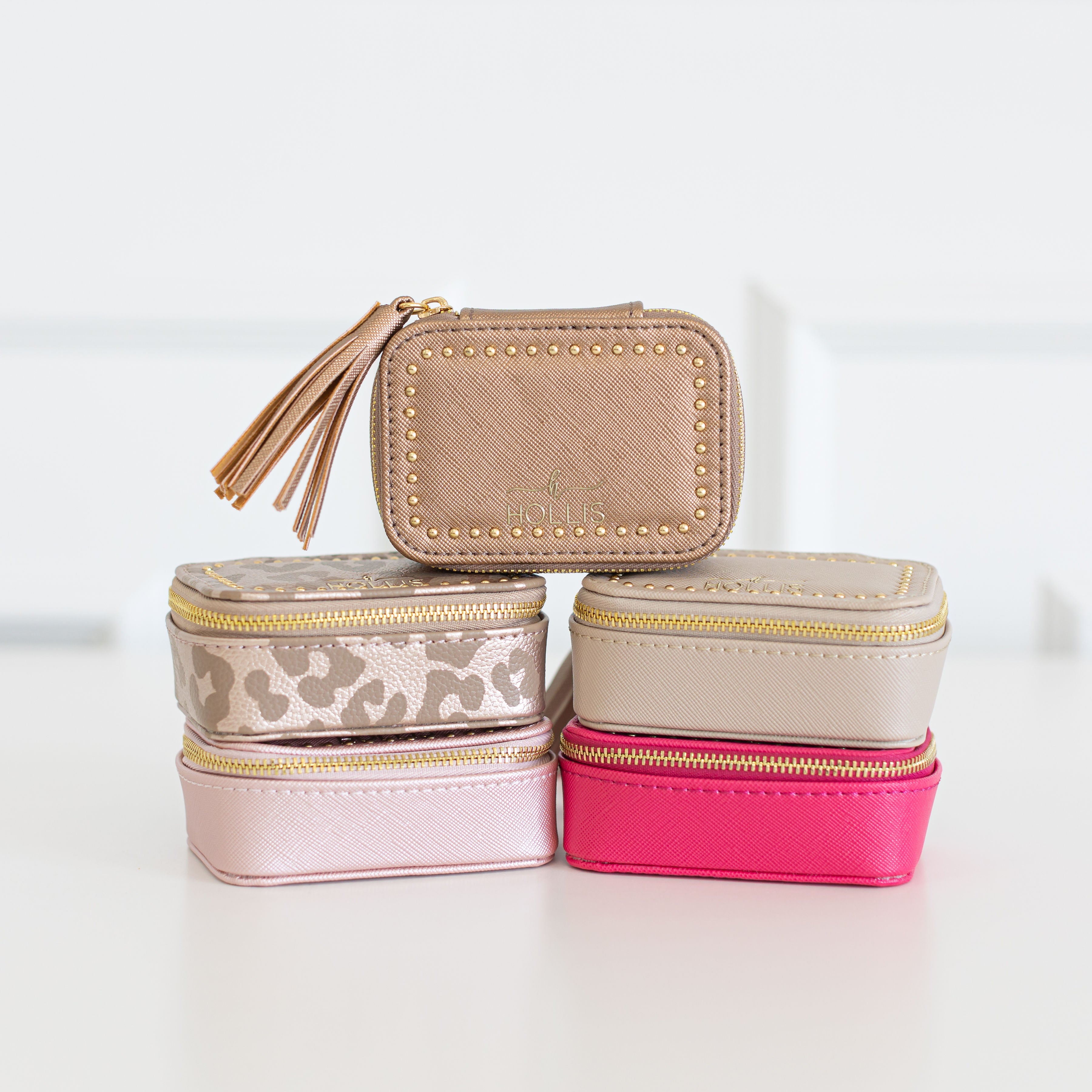 Hollis luxury travel and luxury makeup bags