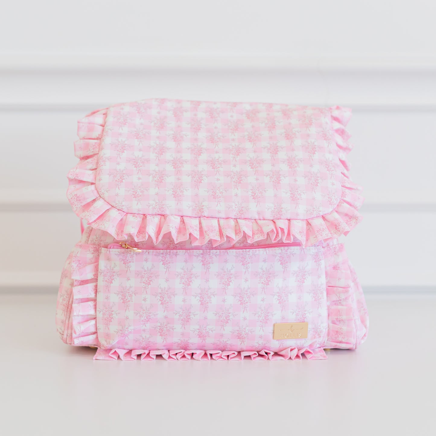 Ruffled Nylon Diaper Bag