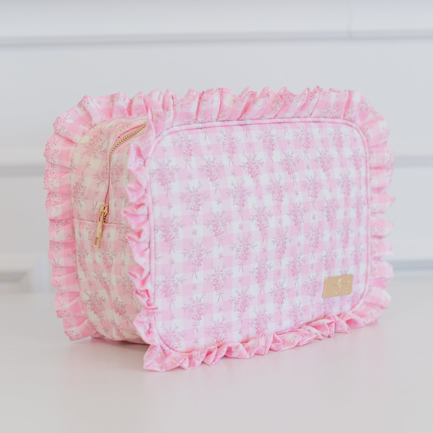 Ruffled Nylon XL Pouch