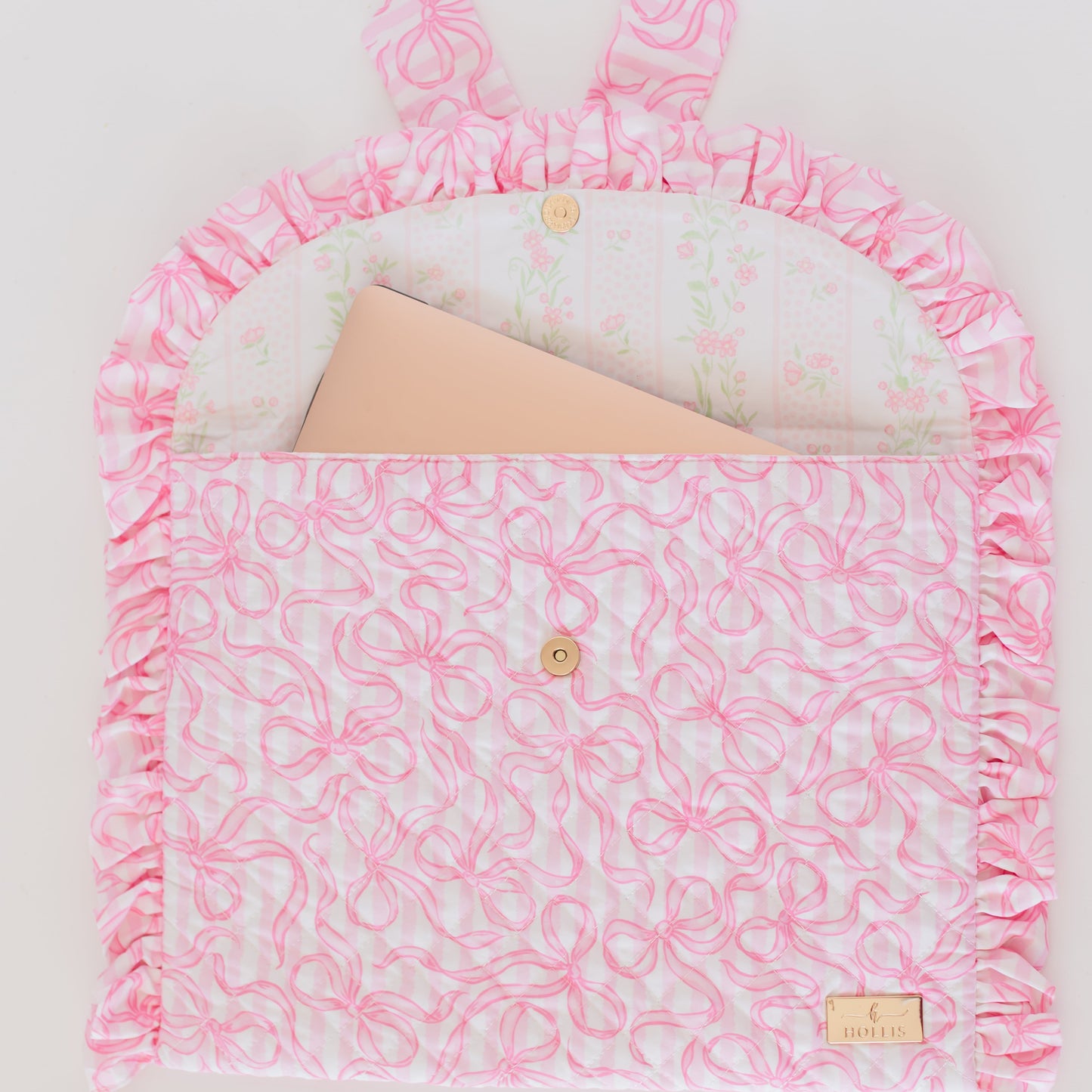 PRACTICALLY PERFECT Quilted Coquette Laptop Sleeve