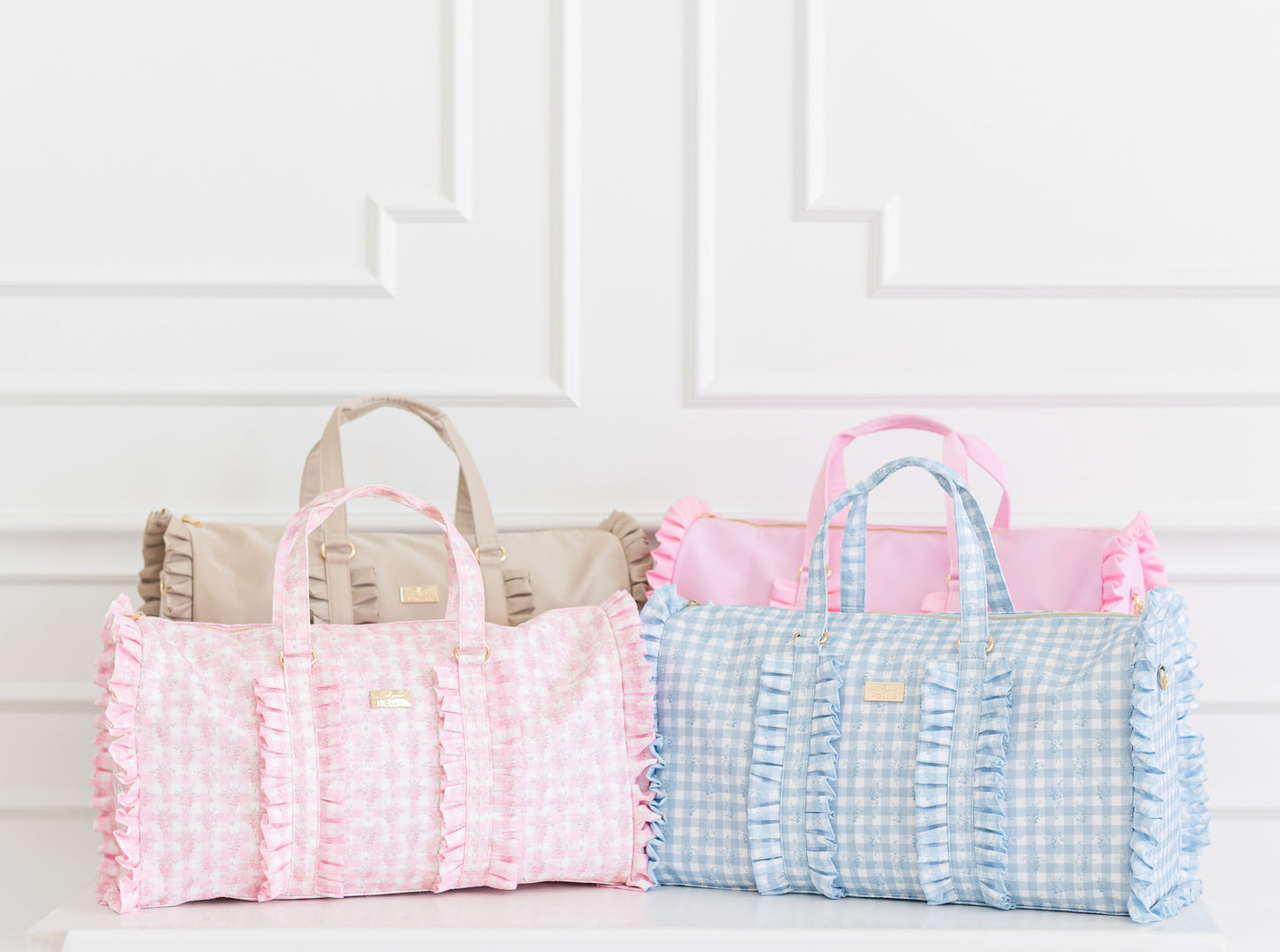 PRACTICALLY PERFECT Ruffled Nylon Weekender