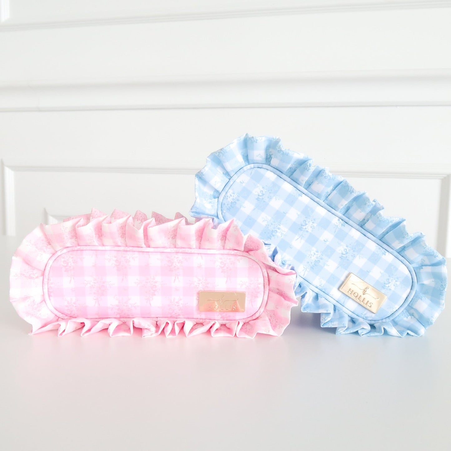 PRACTICALLY PERFECT Ruffled Nylon Pencil Bag