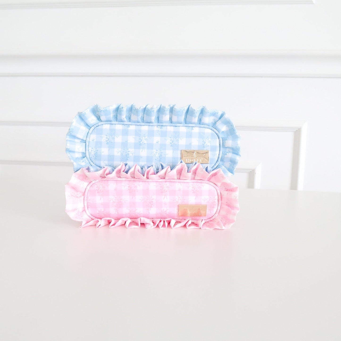 Ruffled Nylon Pencil Bag