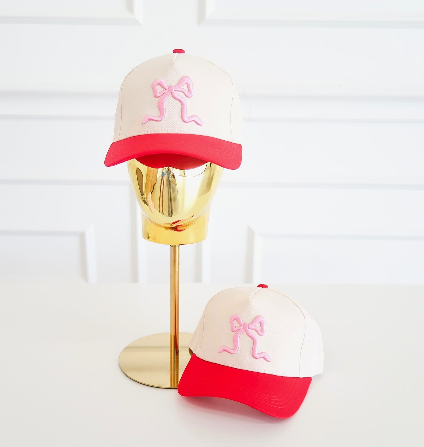 Red/Pink BOW - Baseball Cap
