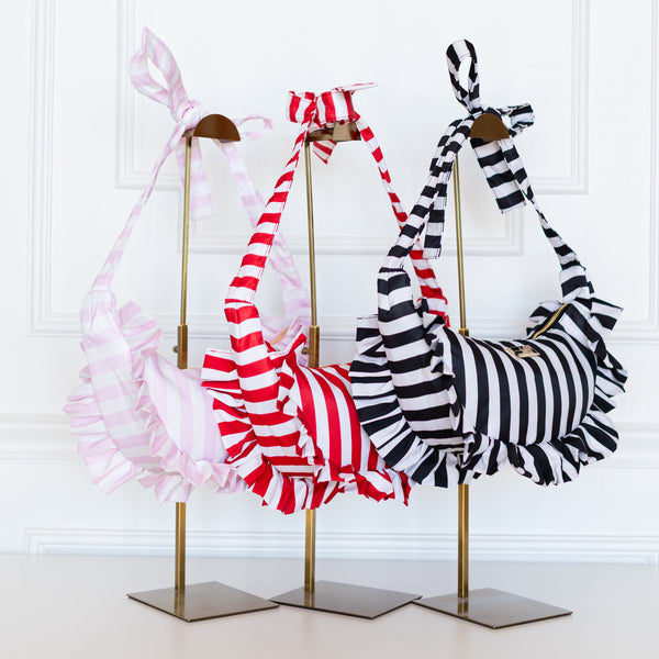 Ruffled Bum Bag | Striped Women's Belt Bag | HOLLIS – Hollis