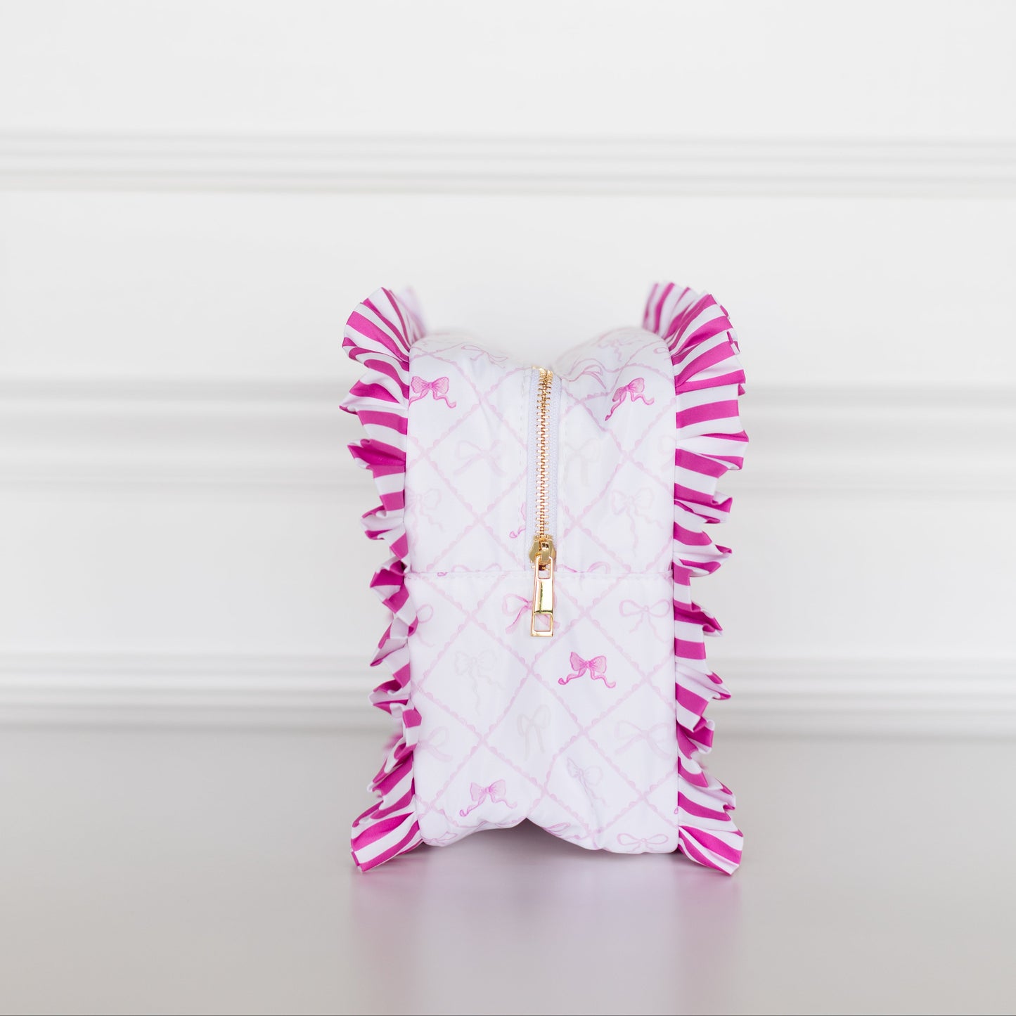 Goldie Girl Bows Ruffled Nylon XL Pouch