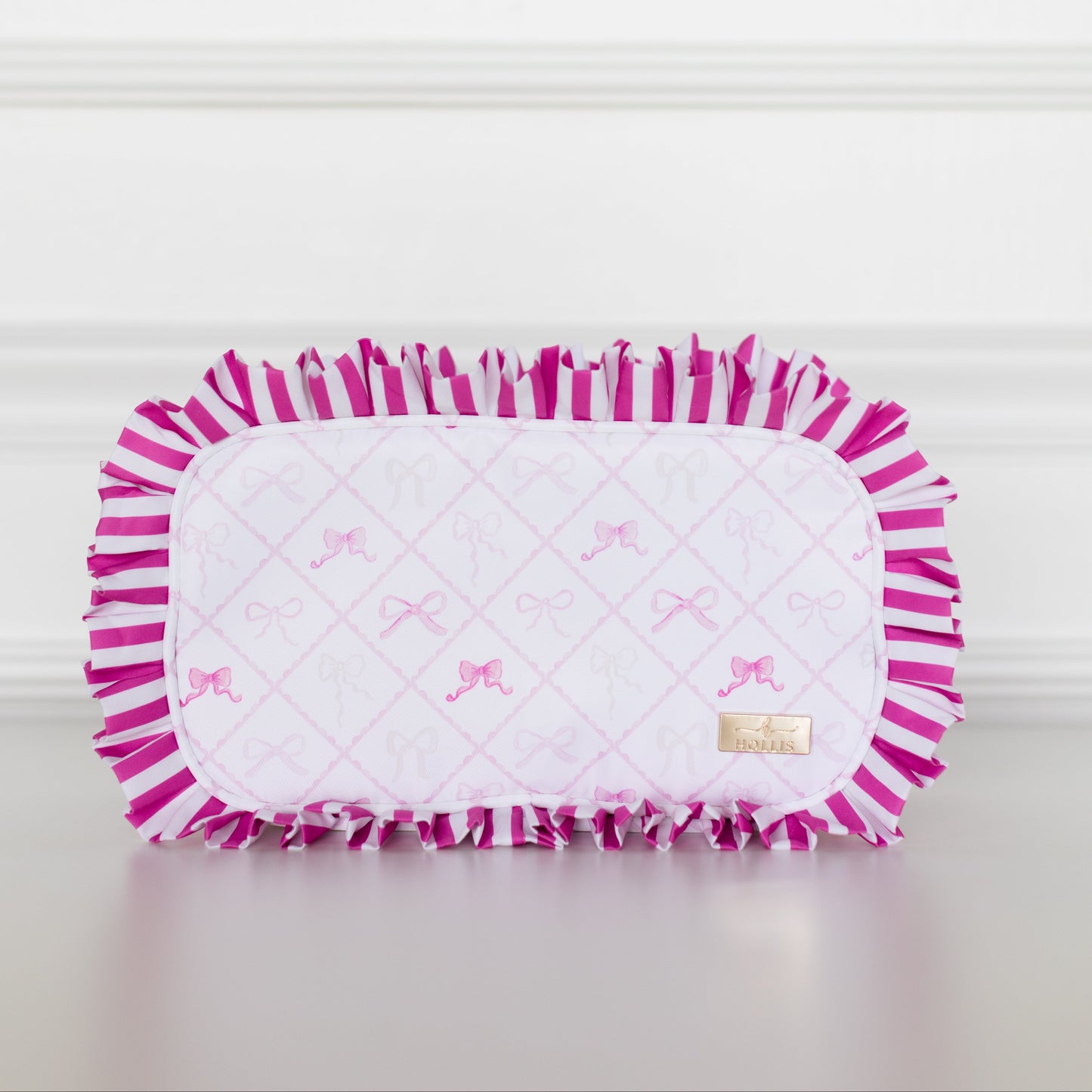 PRACTICALLY PERFECT Ruffled Nylon Medium Pouch