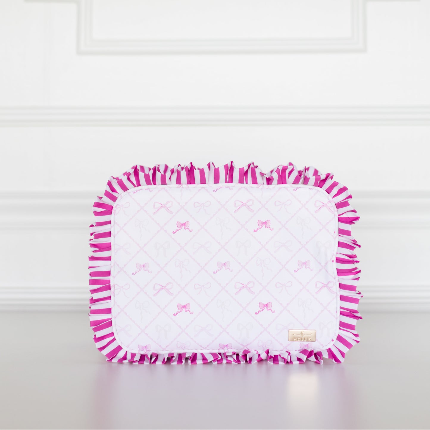 Goldie Girl Bows Ruffled Nylon XL Pouch