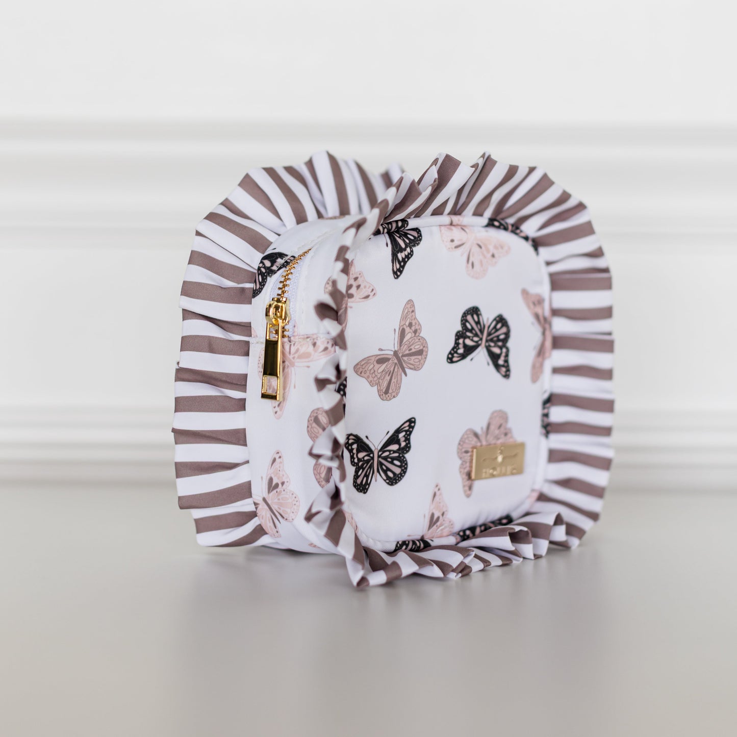 Butterfly Season Ruffled Nylon Tech Organizer